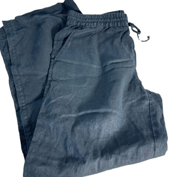Tommy Bahama Black 100% Linen High Rise Easy Pants Sz S - Picture 4 of 8